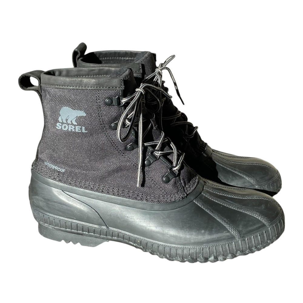Sorel Cheyanne II Short Nylon Waterproof Snow Rain Boots in Black Men’s Size 13